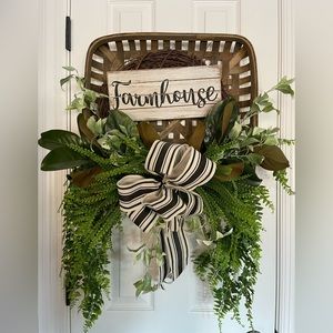 Tobacco Basket Farmhouse Decor